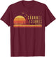 Channel Island California T-Shirt - T-Shirt | Maroon