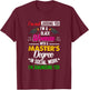 Black Queen MSW Social Work Judging Masters Graduation T-Shirt - T-Shirt | Maroon