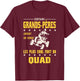 Some Grandfathers Do Quad Humor Grandpa Cool Rider T-Shirt - T-Shirt | Maroon