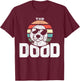 Retro The Dood Funny Goldendoodle Dog Lover Gift Her Men Women Girls Kids T-Shirt - T-Shirt | Maroon