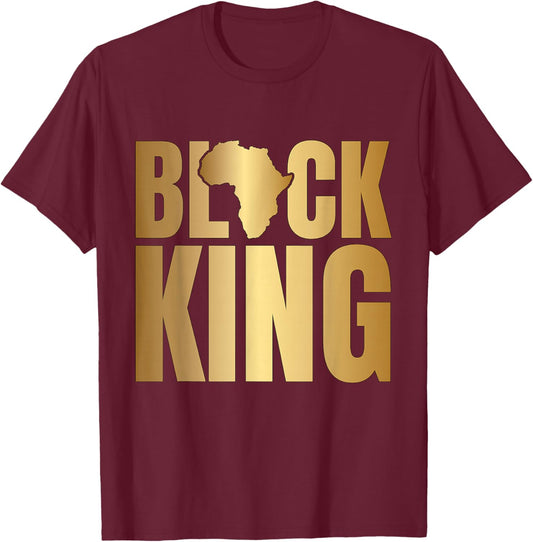Black King T-Shirt - T-Shirt | Maroon