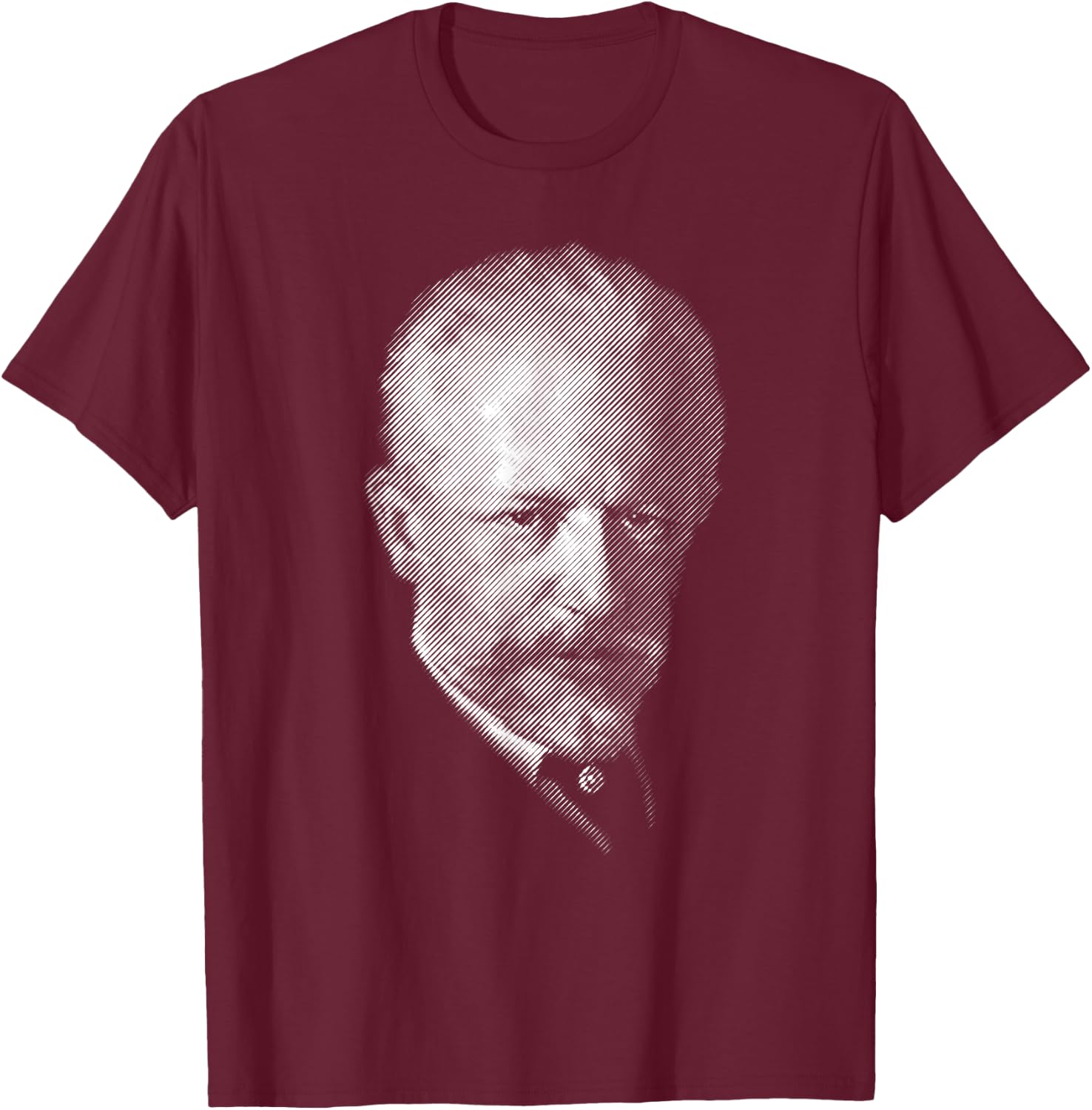composer Tchaikovsky Portrait T-Shirt - T-Shirt | Maroon