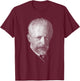 composer Tchaikovsky Portrait T-Shirt - T-Shirt | Maroon