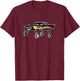 Disney Pixar Cars Lowrider Ramone Urban Style Portrait T-Shirt - T-Shirt | Maroon