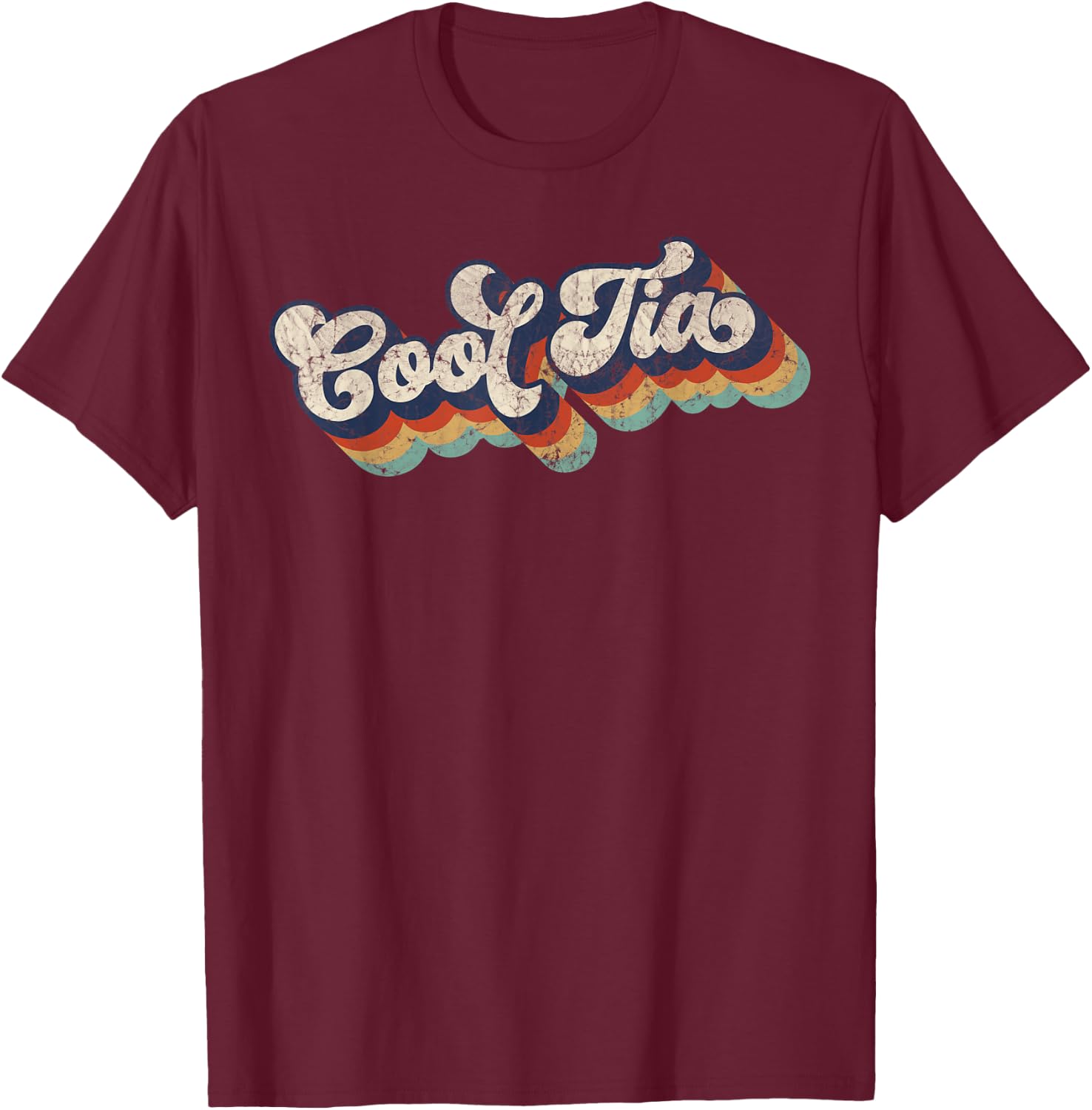 Retro Cool Tia For Spanish Auntie New Aunt T-Shirt - T-Shirt | Maroon