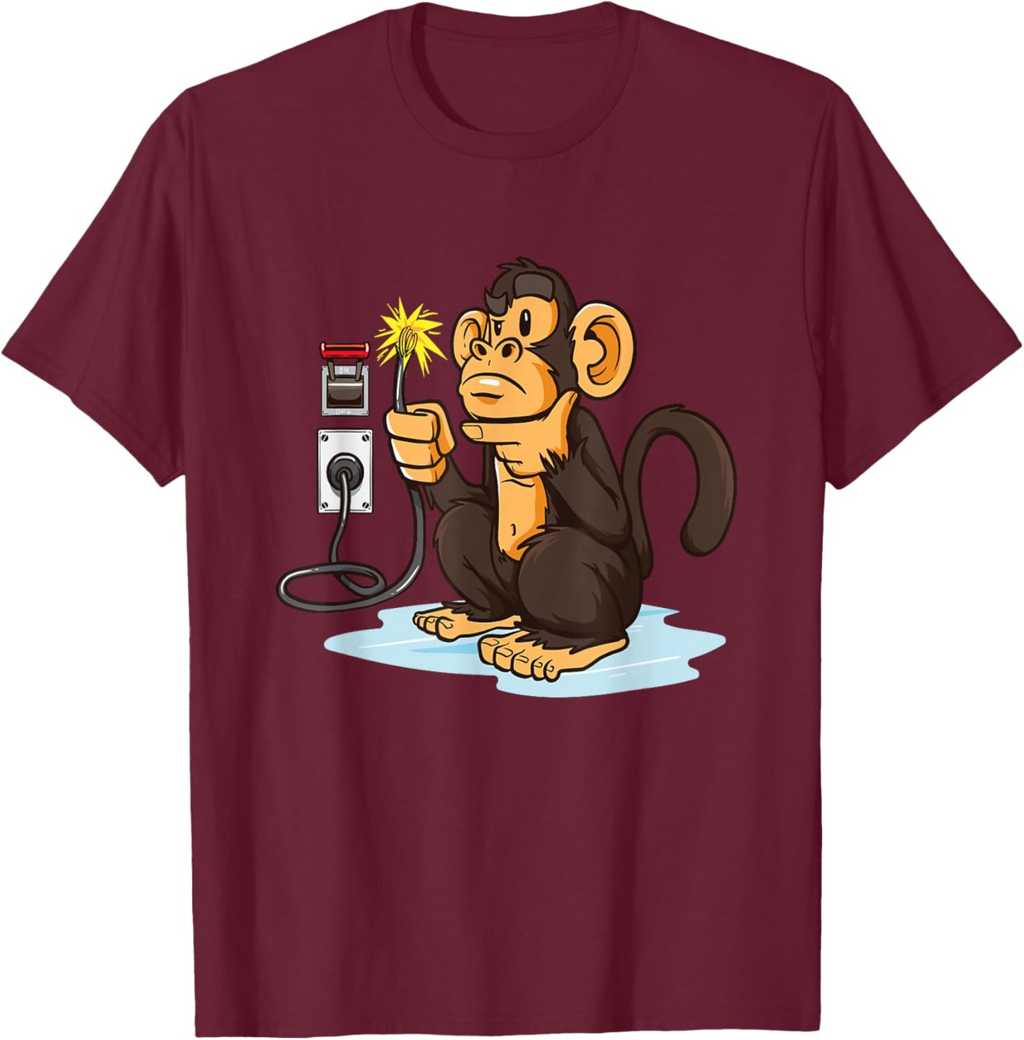 Electrician for electrician T-Shirt - T-Shirt | Maroon