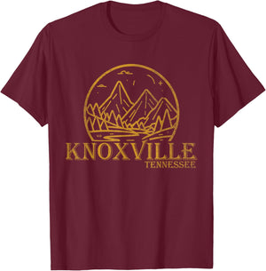 Knoxville Tennessee TN | Outdoor Hiking T-Shirt - T-Shirt | Maroon