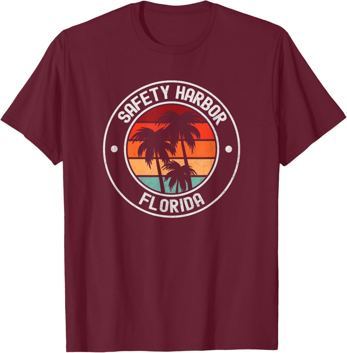 Safety Harbor Florida T-Shirt - T-Shirt | Maroon