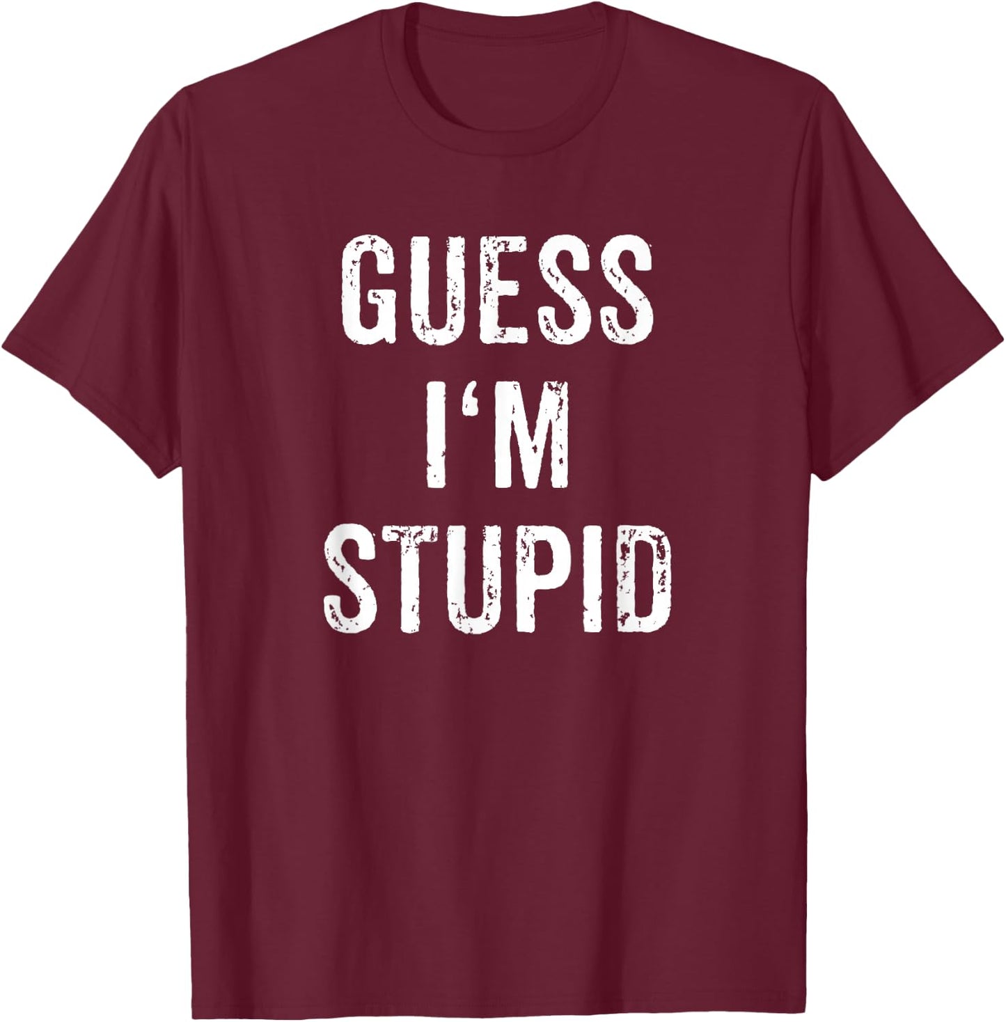 I'm Stupid Couple Best Friend Part 2 Matching Set T-Shirt - T-Shirt | Maroon