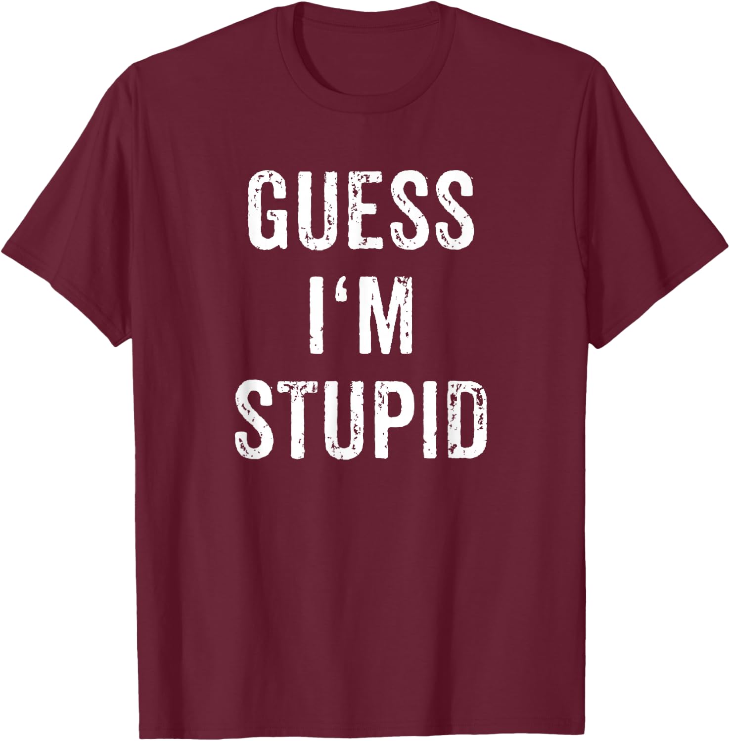 I'm Stupid Couple Best Friend Part 2 Matching Set T-Shirt - T-Shirt | Maroon