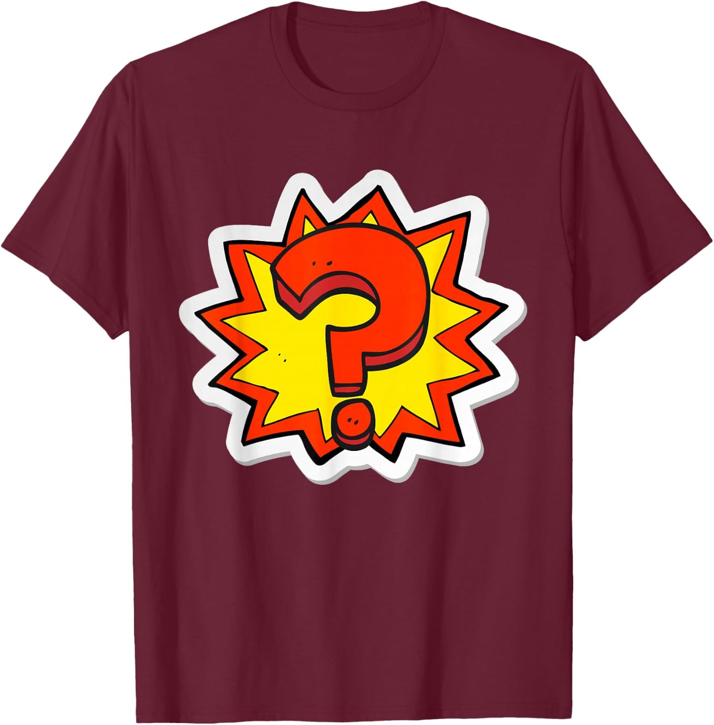 Question Mark Shirt Men & Women T-Shirt - T-Shirt | Maroon