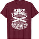 Knife Throwing Post Apocalyptic Skill T-Shirt - T-Shirt | Maroon