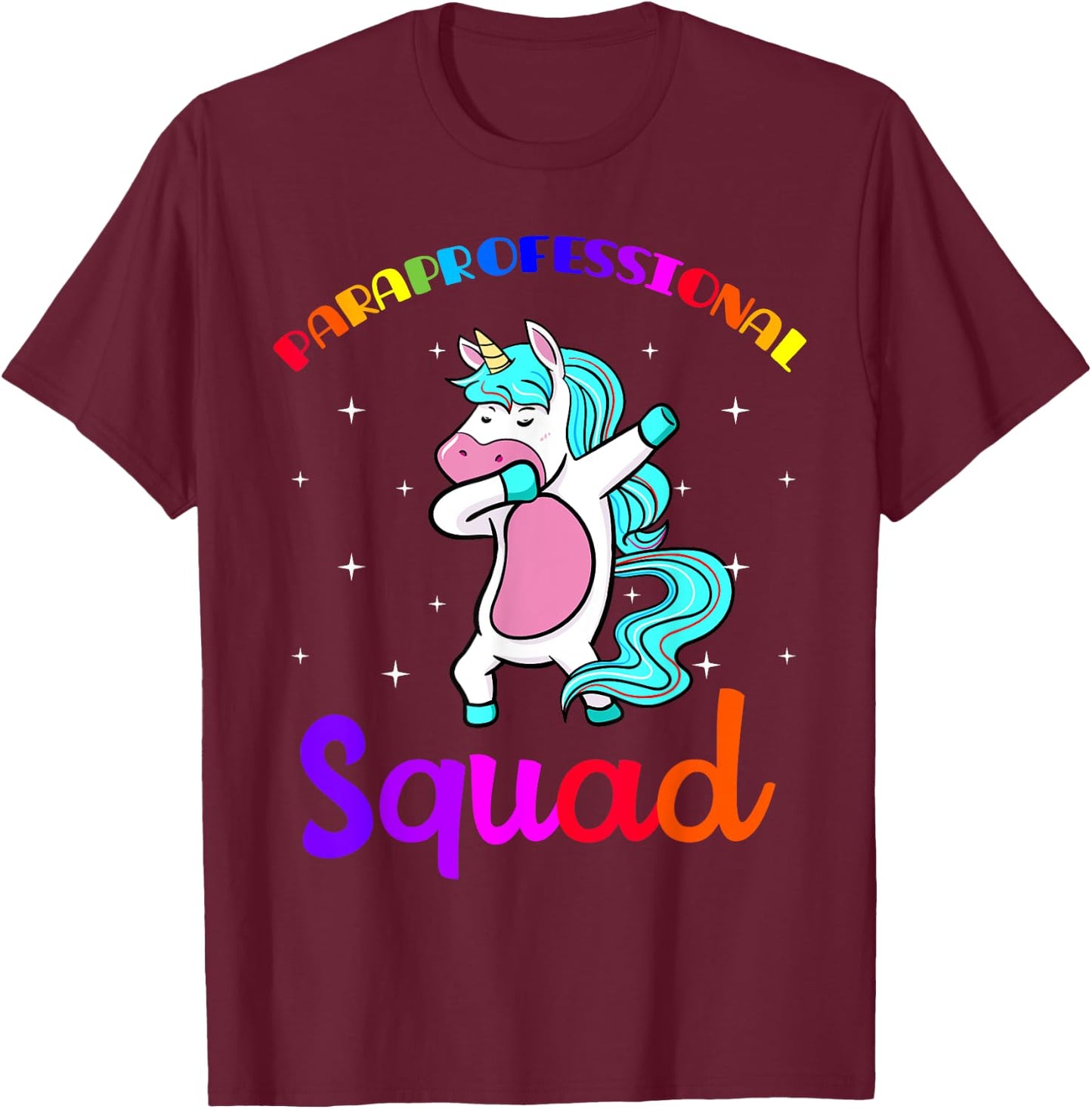 Paraprofessional Squad Paraeducator Para-pro Teacher's Aide Women Girls Kids T-Shirt - T-Shirt | Maroon