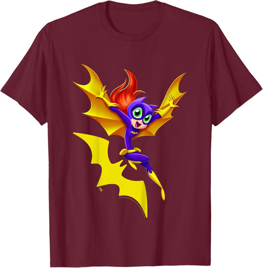 Kids DC Comics Super Hero Girls Batgirl T-Shirt - T-Shirt | Maroon