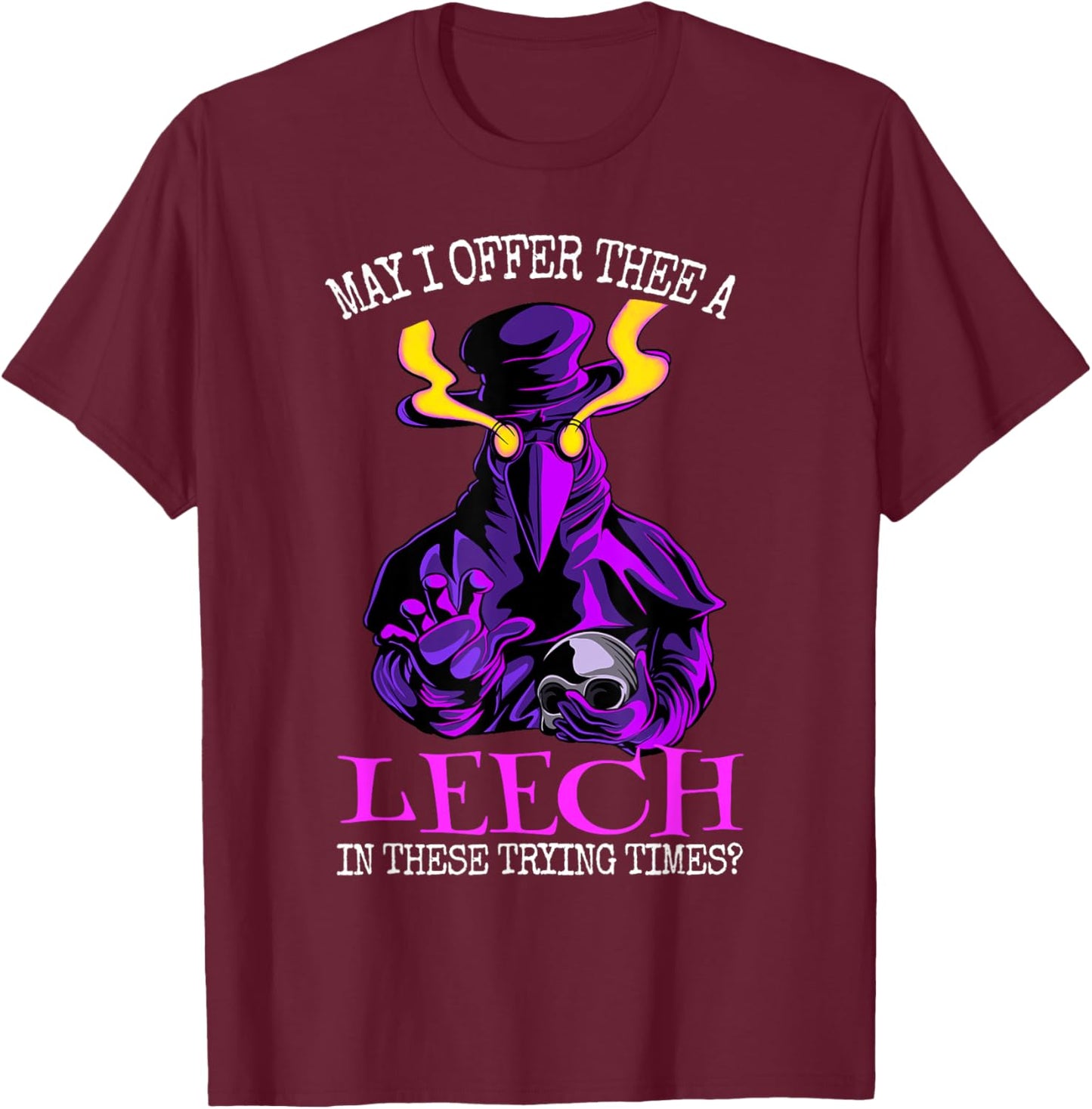 plague doctor Middle Age Medicines T-Shirt - T-Shirt | Maroon