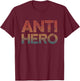 Retro Anti Hero - Vintage TV Movie Lover T-Shirt - T-Shirt | Maroon