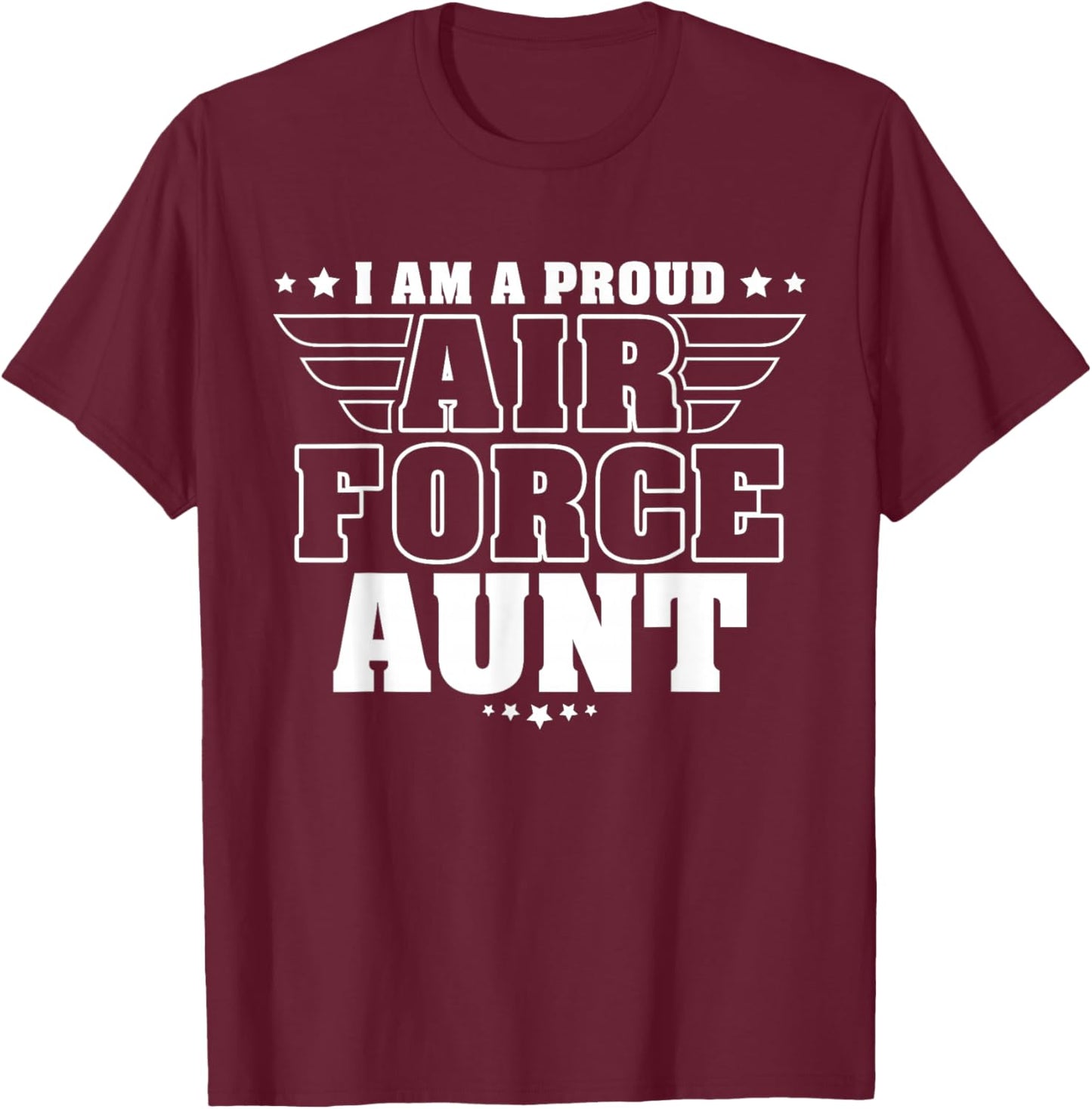 Ich Bin Eine Stolze Tante Einer Luftwaffe Soldiers [German Language] T-Shirt - T-Shirt | Maroon