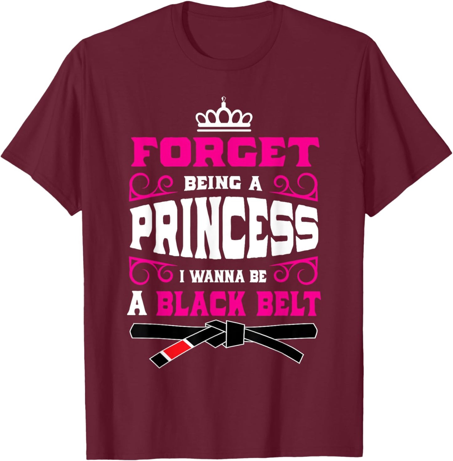 Cute Jiu Jitsu Girls Gift | Jiujitsu Girl, Martial Arts, BJJ T-Shirt - T-Shirt | Maroon
