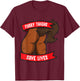 Horse Furry Thighs Save Lives Proud Furry Pride Fandom T-Shirt - T-Shirt | Maroon