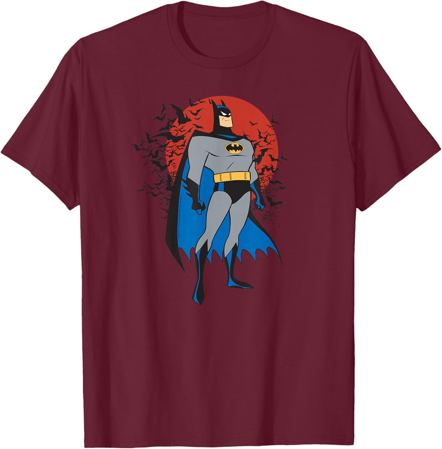 Batman: The Animated Series Stand Tall T-Shirt - T-Shirt | Maroon