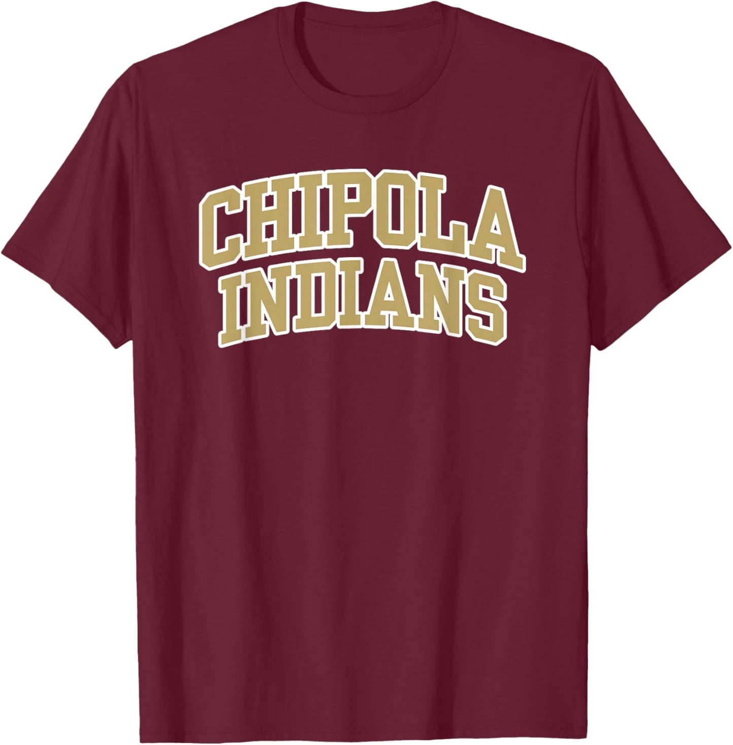 Chipola College Indians Apparel Sports Fan T-Shirt - T-Shirt | Maroon