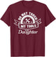 Do Not Touch My Tools Daughter Mechanic Dad Daddy Papa Men T-Shirt - T-Shirt | Maroon