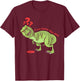 Funny Disc Golf T Rex Kids T-Shirt - T-Shirt | Maroon
