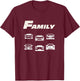Fast Car Family Funny T-Shirt - T-Shirt | Maroon