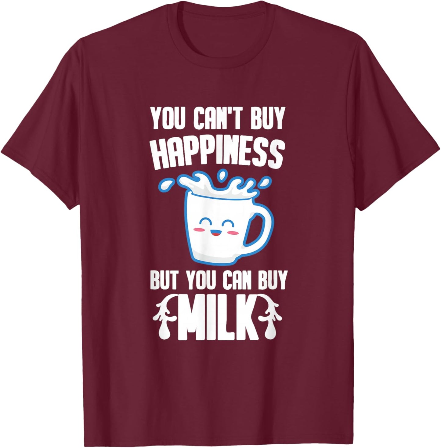 Milk Lover Gift - Dairy Farmer T-Shirt - T-Shirt | Maroon