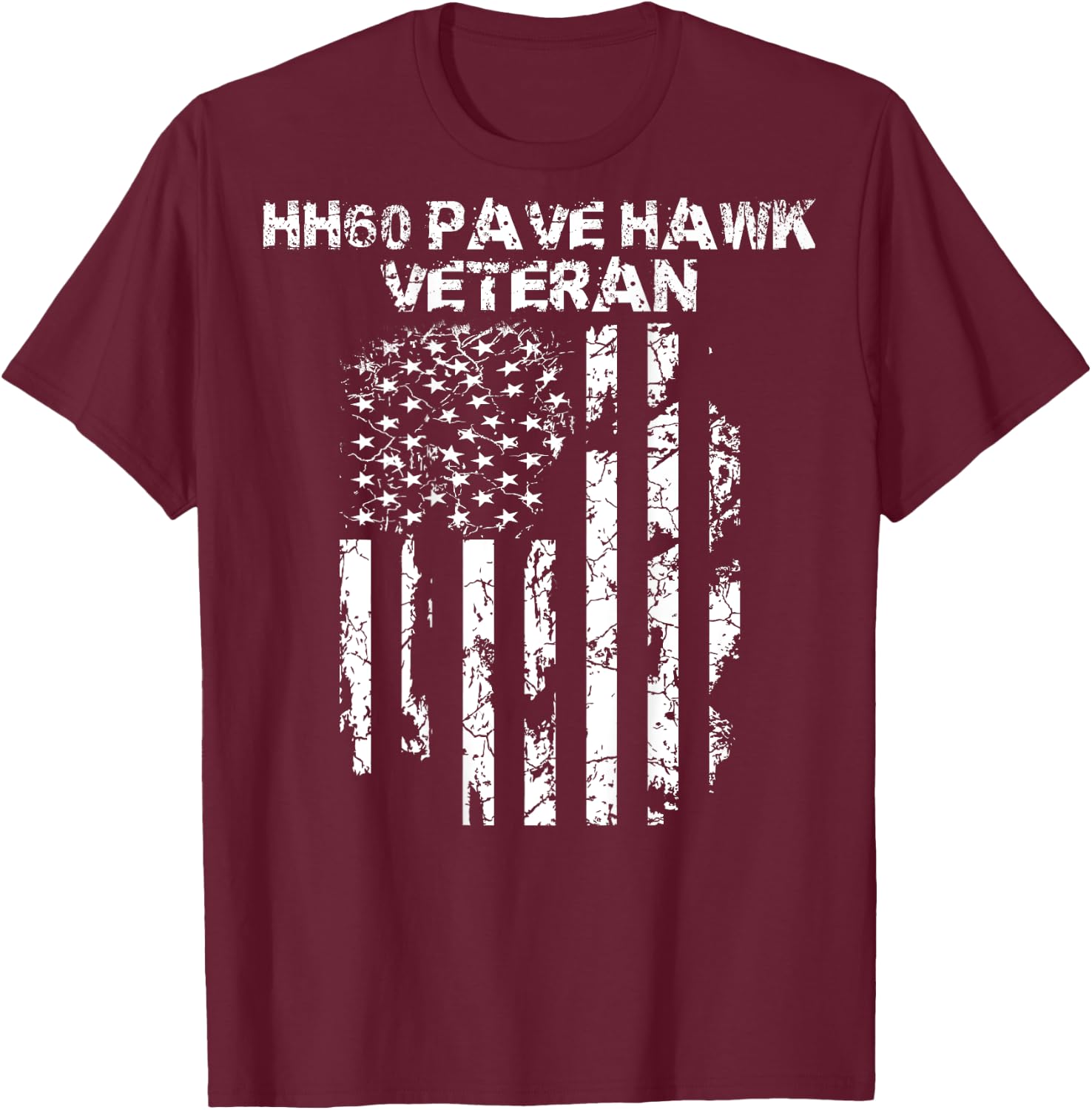 HH-60 Pave Hawk Military T-Shirt - T-Shirt | Maroon