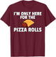 Pizza Rolls Funny Cheese Snack T-Shirt - T-Shirt | Maroon