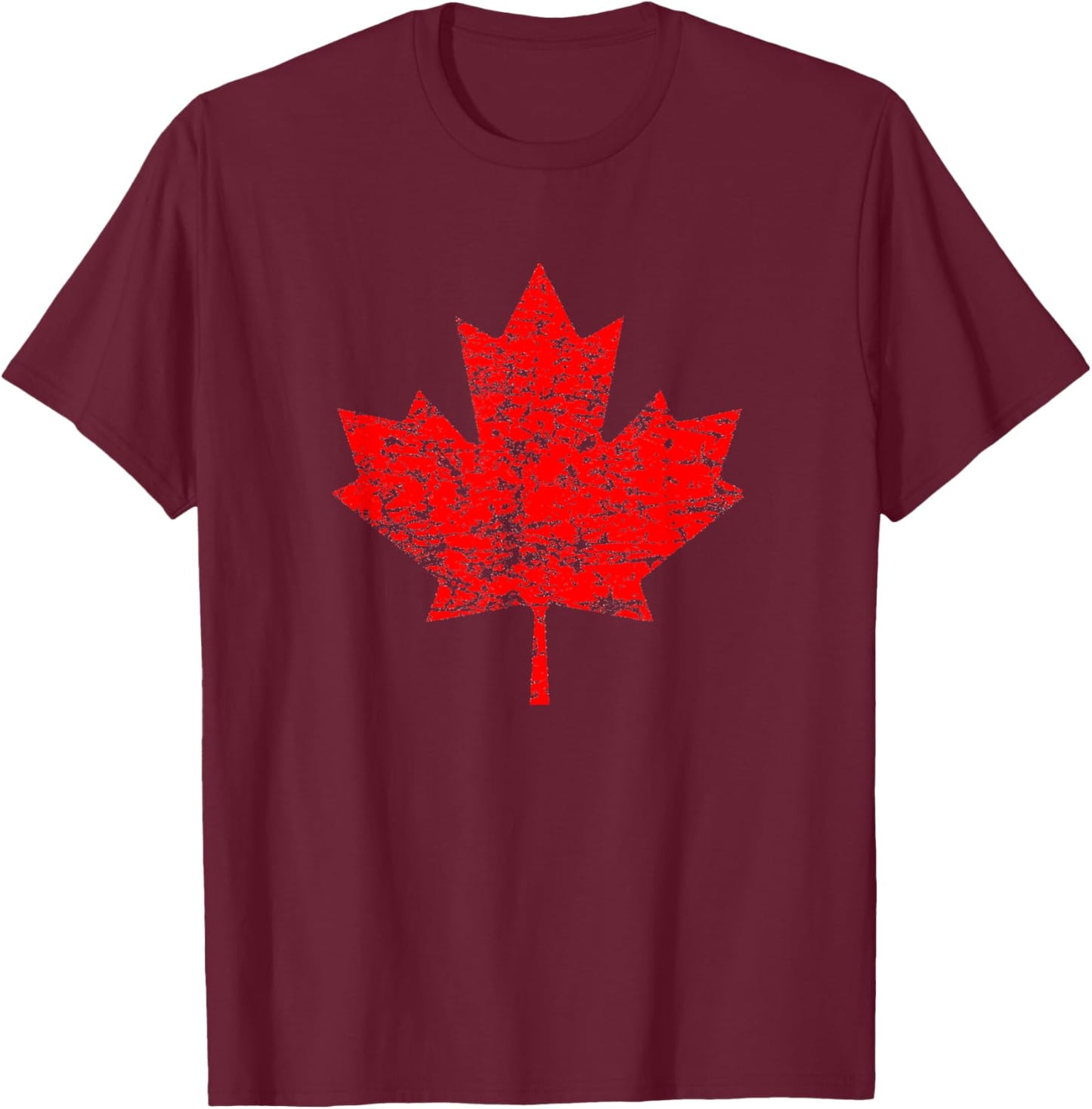 Oh! Canada! Maple Leaf - Canada T-Shirt - T-Shirt | Maroon