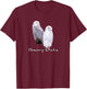 Snowy Owl Wildlife T-Shirt - T-Shirt | Maroon