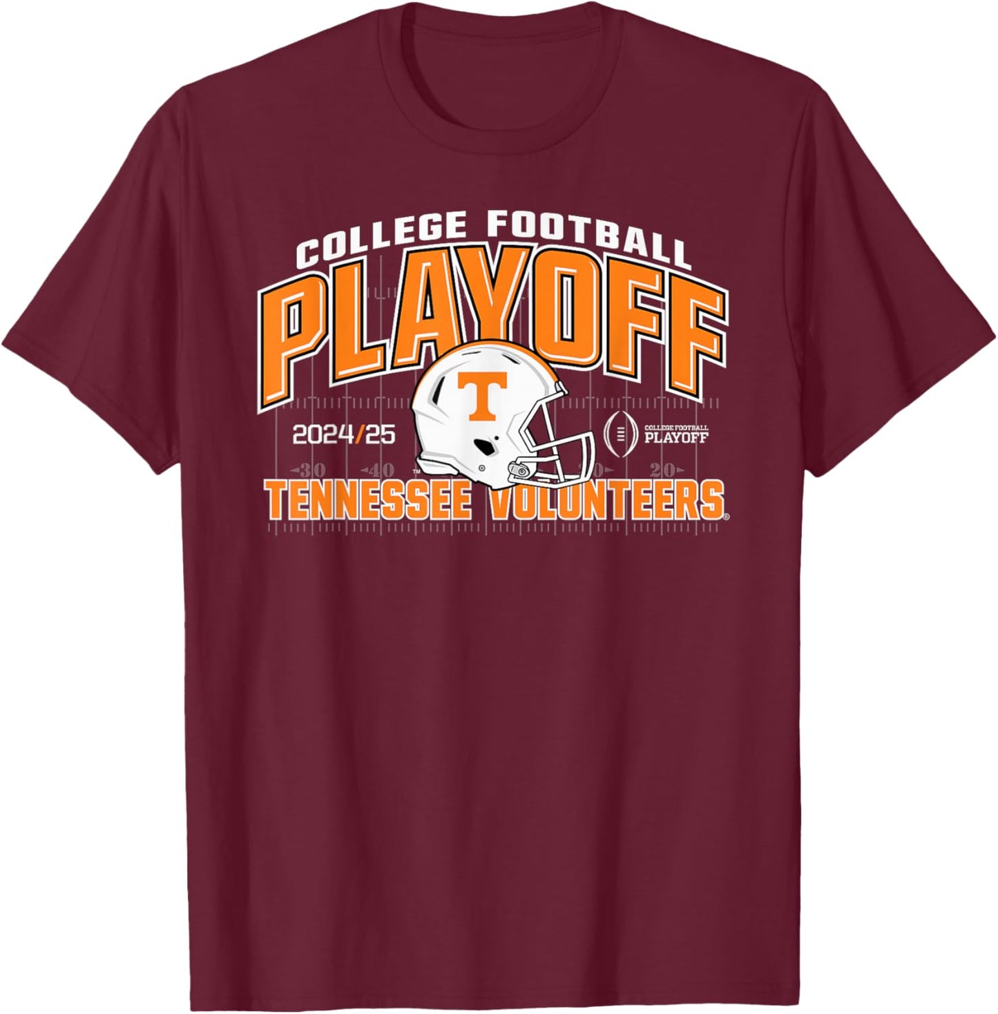 Elite Authentics Tennessee Volunteers -Adults , Black, Small, Short Sleeve, Modern, , Letter Print, Football, 1 Count T-Shirt - T-Shirt | Maroon
