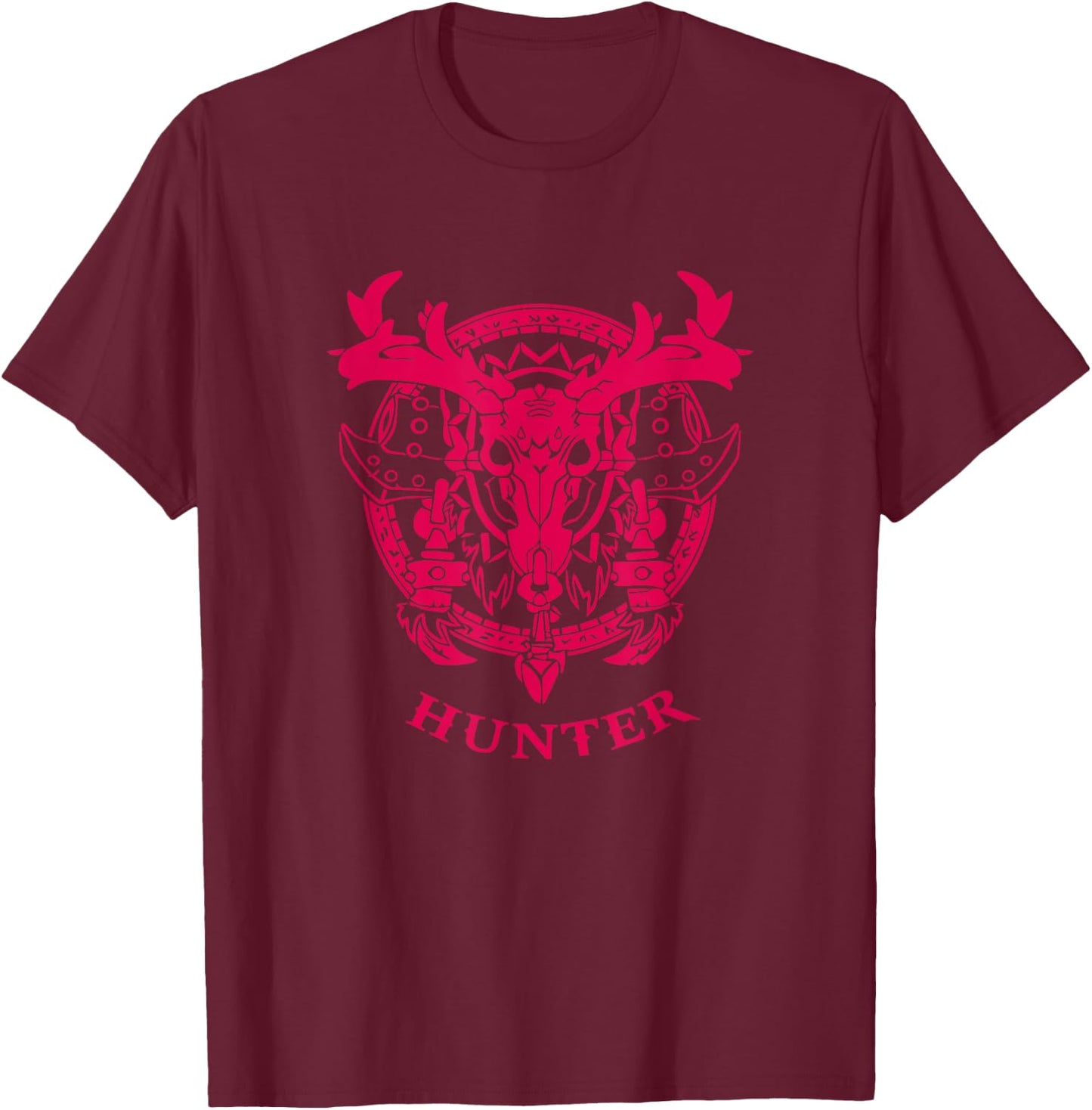 Wow Hunter Gamer T-Shirt - T-Shirt | Maroon