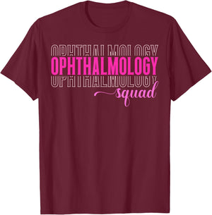 Cute Ophthalmology Squad Ophthalmologist T-Shirt - T-Shirt | Maroon
