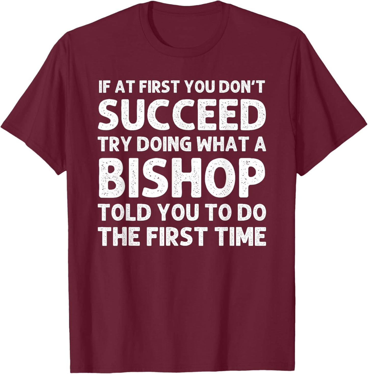 BISHOP Funny Surname Family Tree Birthday Reunion Idea T-Shirt - T-Shirt | Maroon