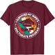 Retro I survived MY wife's Doctorate Program PhD Husband T-Shirt - T-Shirt | Maroon