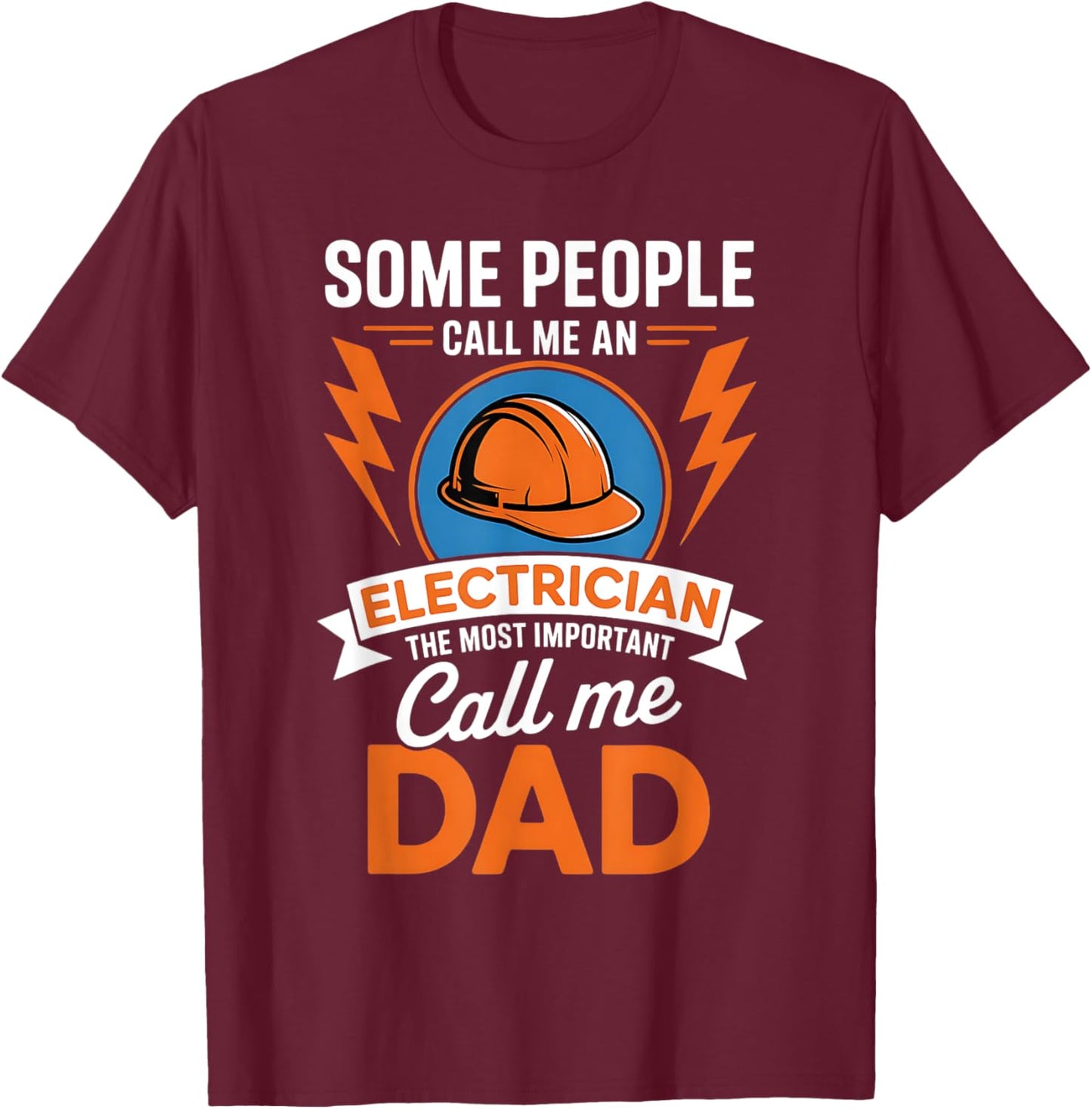 Citation de père électricien T-Shirt - T-Shirt | Maroon