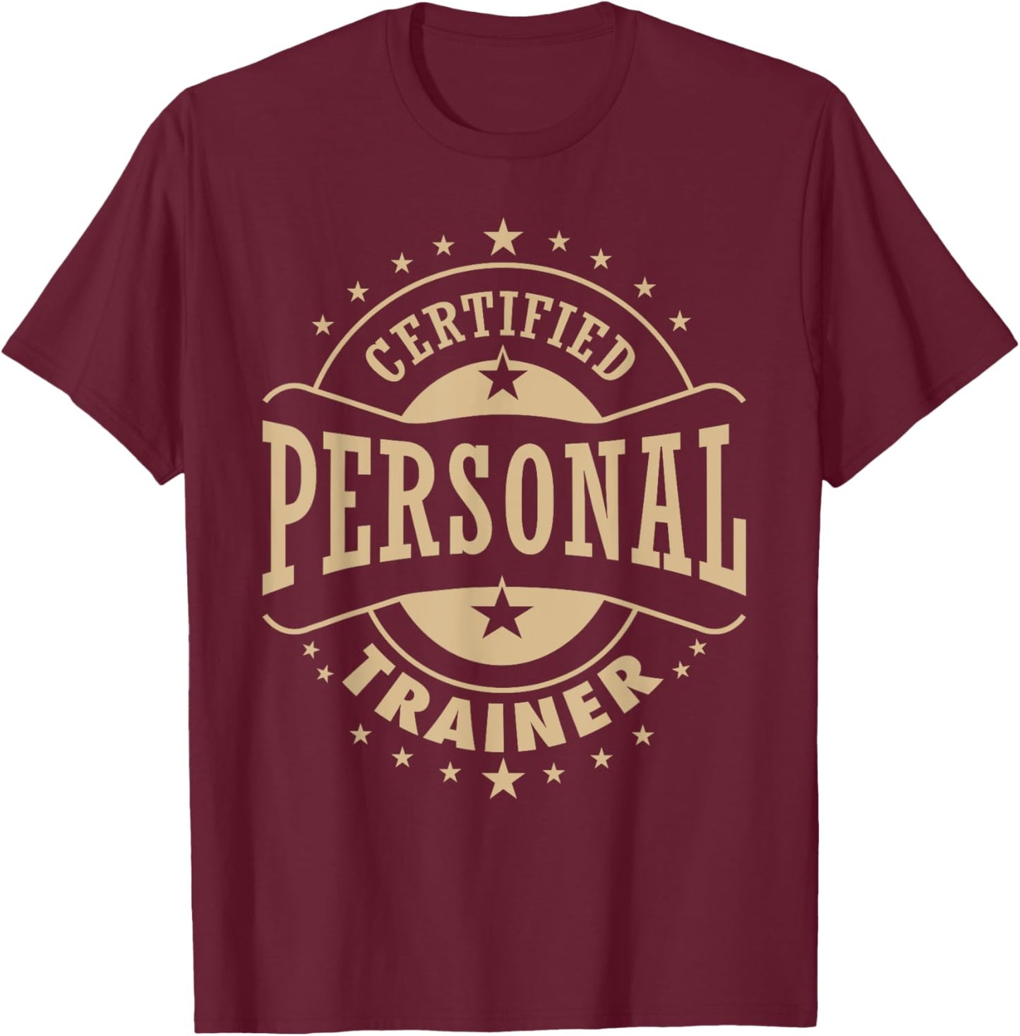 Health & Fitness - Certified Personal Trainer T-Shirt - T-Shirt | Maroon