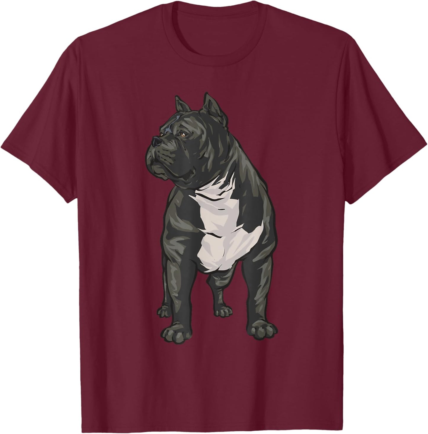 XL American Bully American Bully Dog Men Women Girls Kids T-Shirt - T-Shirt | Maroon