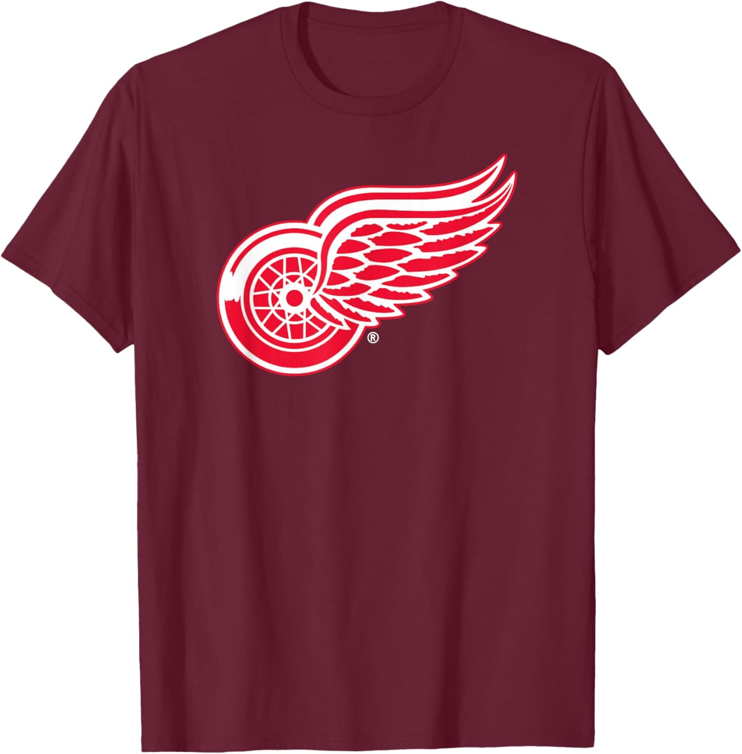 Detroit Red Wings Icon Officially Licensed T-Shirt - T-Shirt | Maroon
