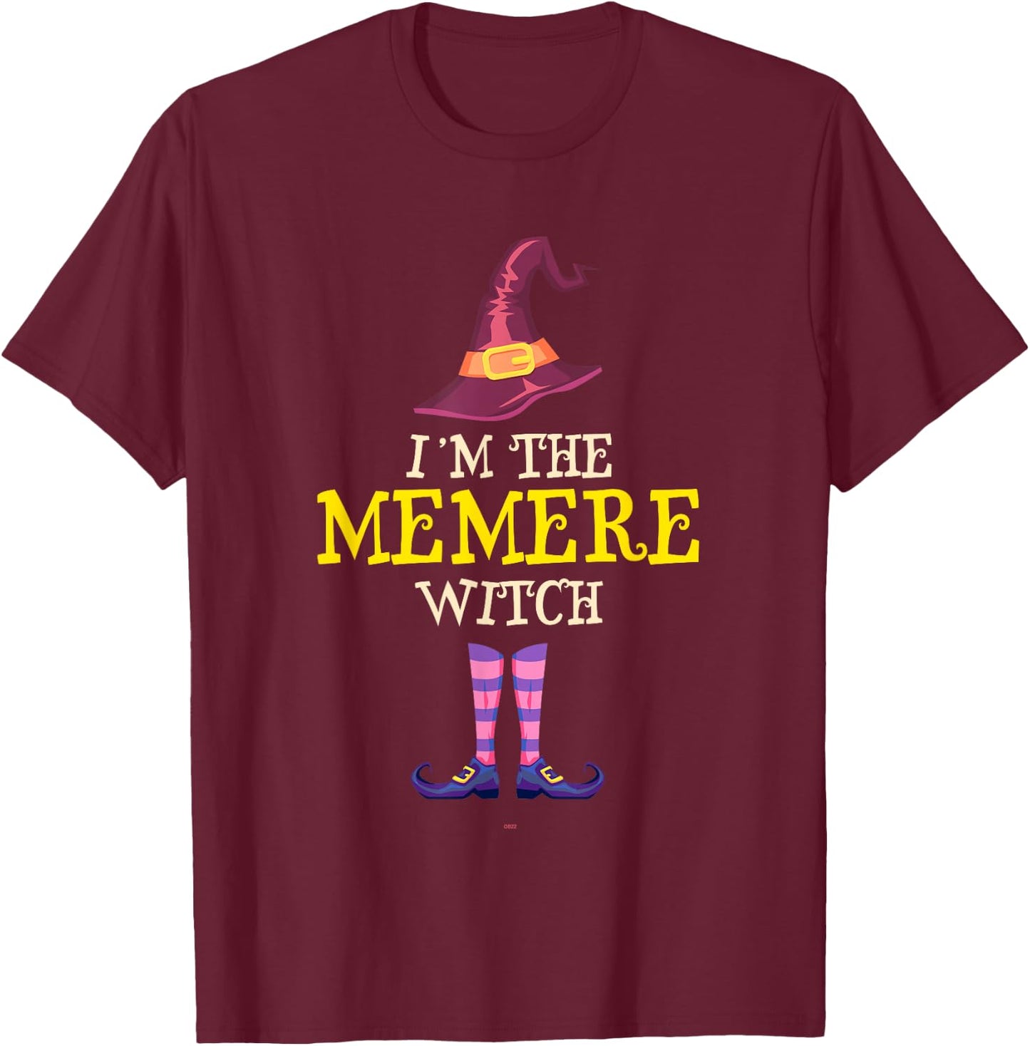I'm The Memere Witch Costume Halloween Funny T-Shirt - T-Shirt | Maroon