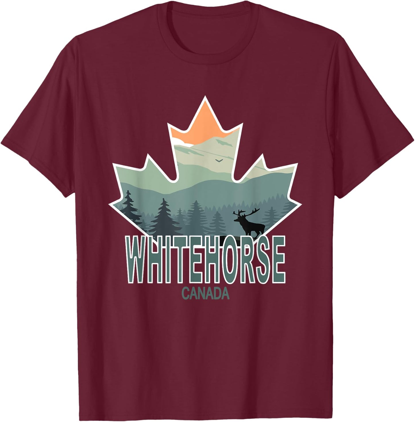 Whitehorse, Yukon, Canada T-Shirt - T-Shirt | Maroon