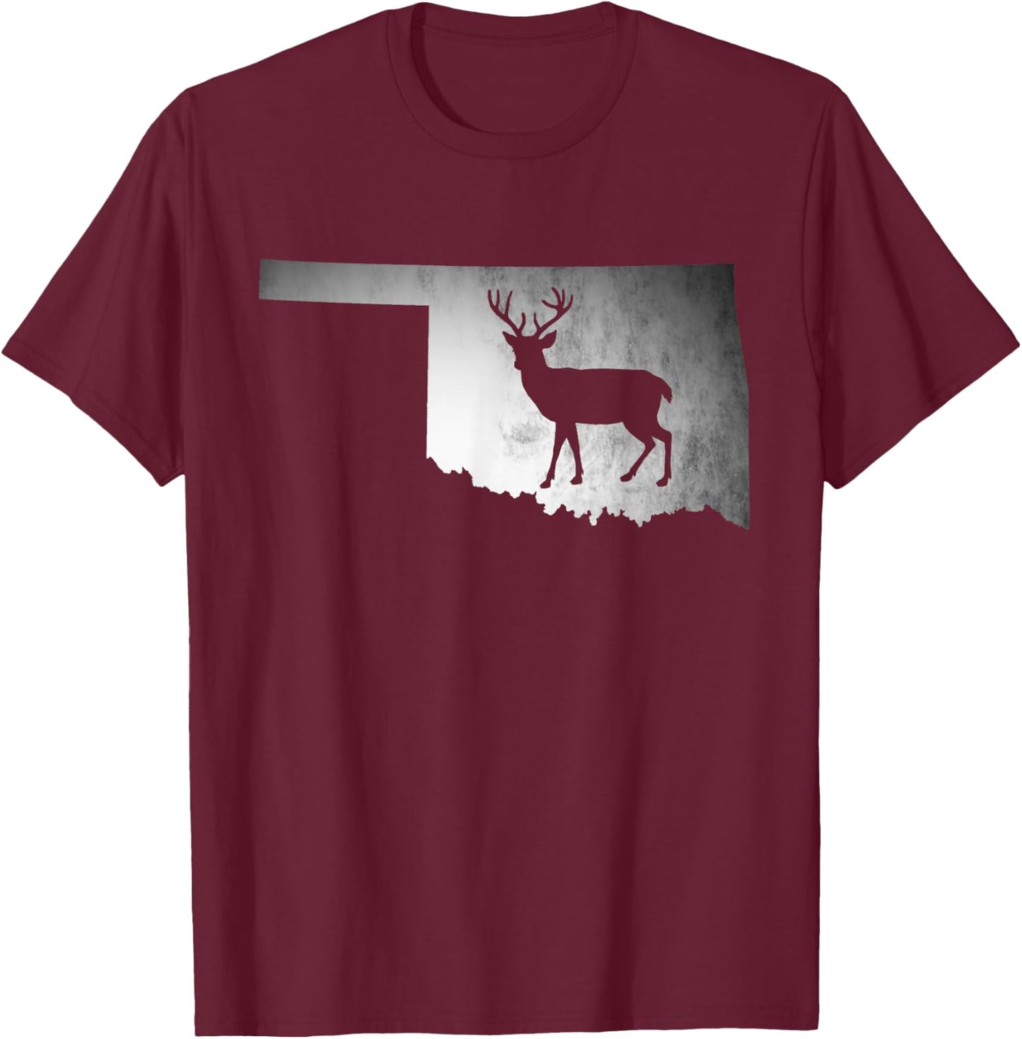 Oklahoma Deer Hunting T-Shirt - T-Shirt | Maroon