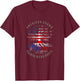 American Grown Puerto Rican Roots USA Rico Flag Heritage T-Shirt - T-Shirt | Maroon