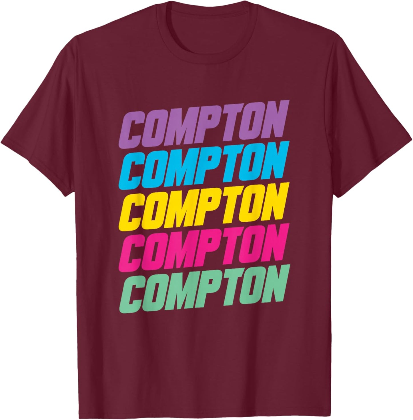 Compton T-Shirt - T-Shirt | Maroon