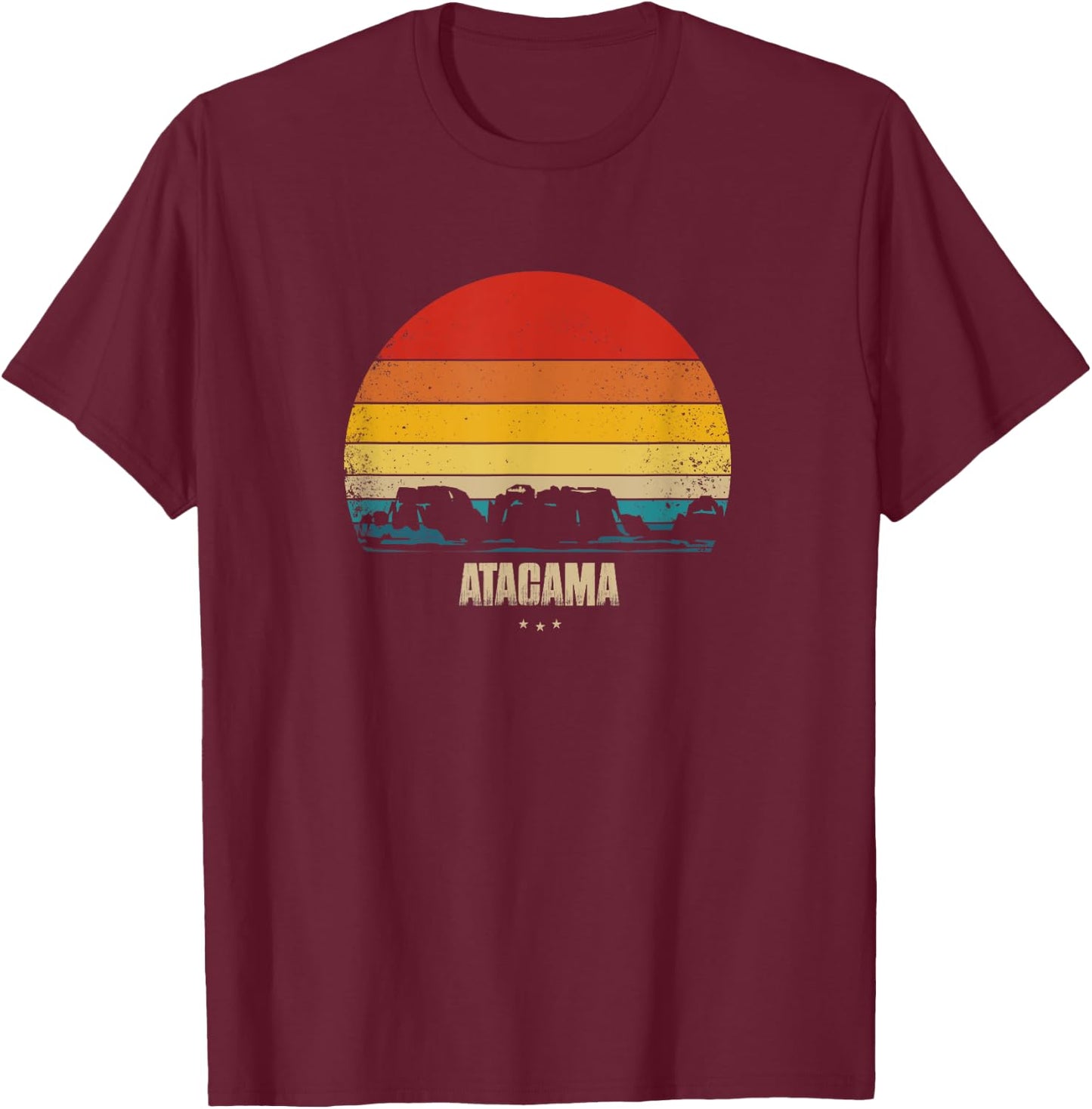 Atacama Desert Reminder - Chile Souvenir T-Shirt - T-Shirt | Maroon