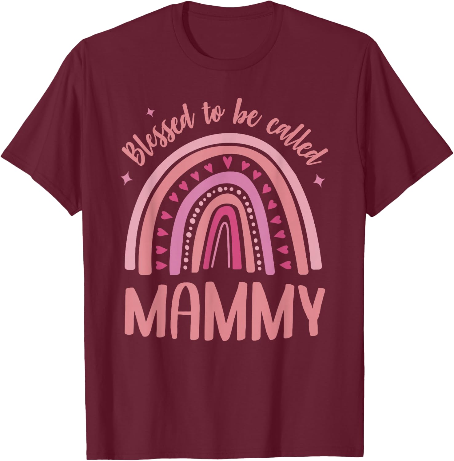 Mammy for Grandma Women Mother's Day Blessed Mammy T-Shirt - T-Shirt | Maroon