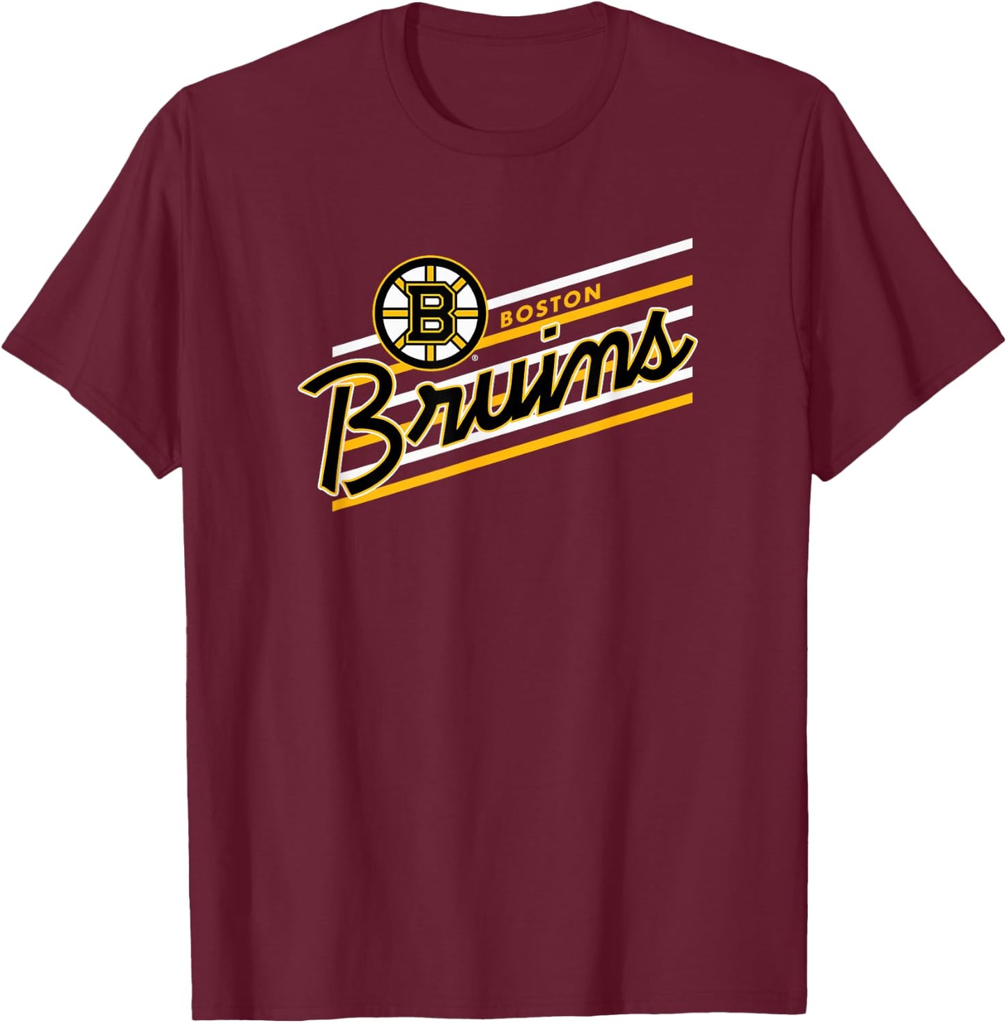 Boston Bruins Retro Performer Dark Heather T-Shirt - T-Shirt | Maroon